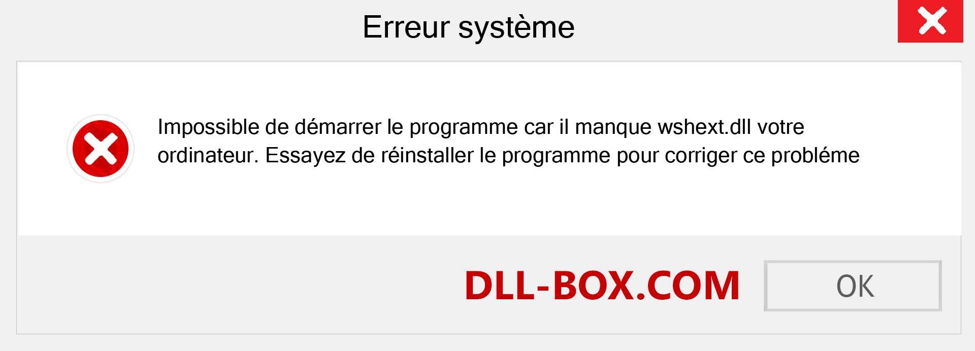 Le fichier wshext.dll est manquant ?. Télécharger pour Windows 7, 8, 10 - Correction de l'erreur manquante wshext dll sur Windows, photos, images